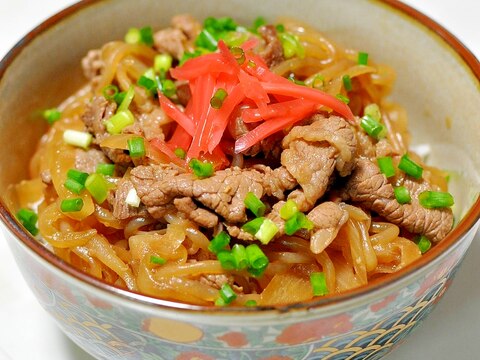 味噌すき焼き丼